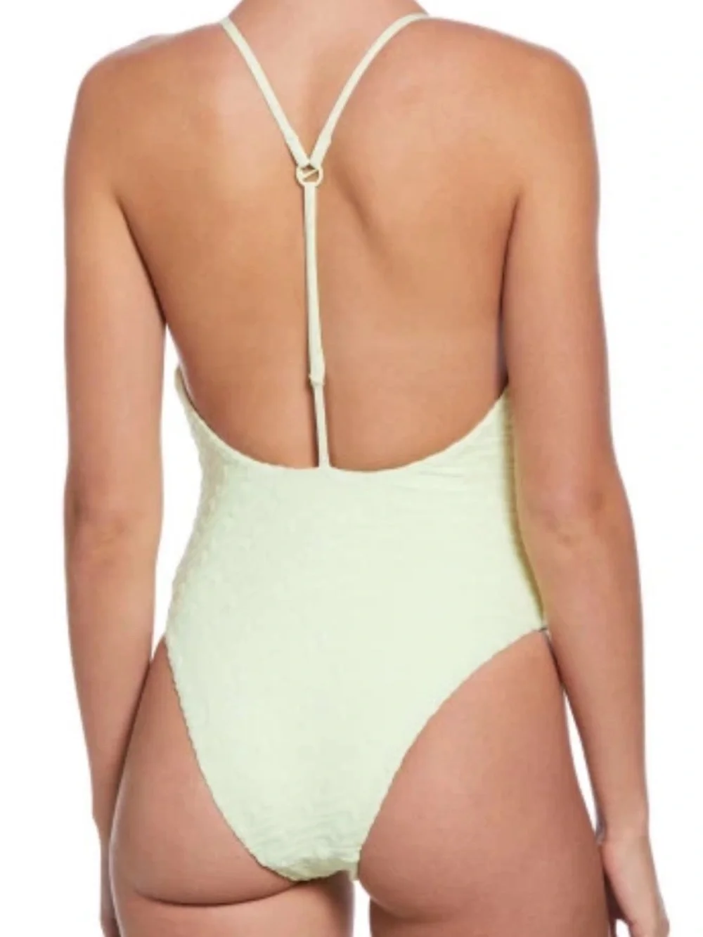NWT Nike Women's Swoosh Link Terry Texture Y-Back One Piece Swimsuit SIZE XL